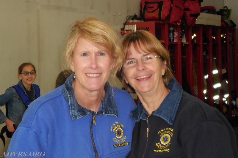 Patricia Copeland, Rescue Chief and Jayne Toellner, Admin. Lt. 
Open House 2016